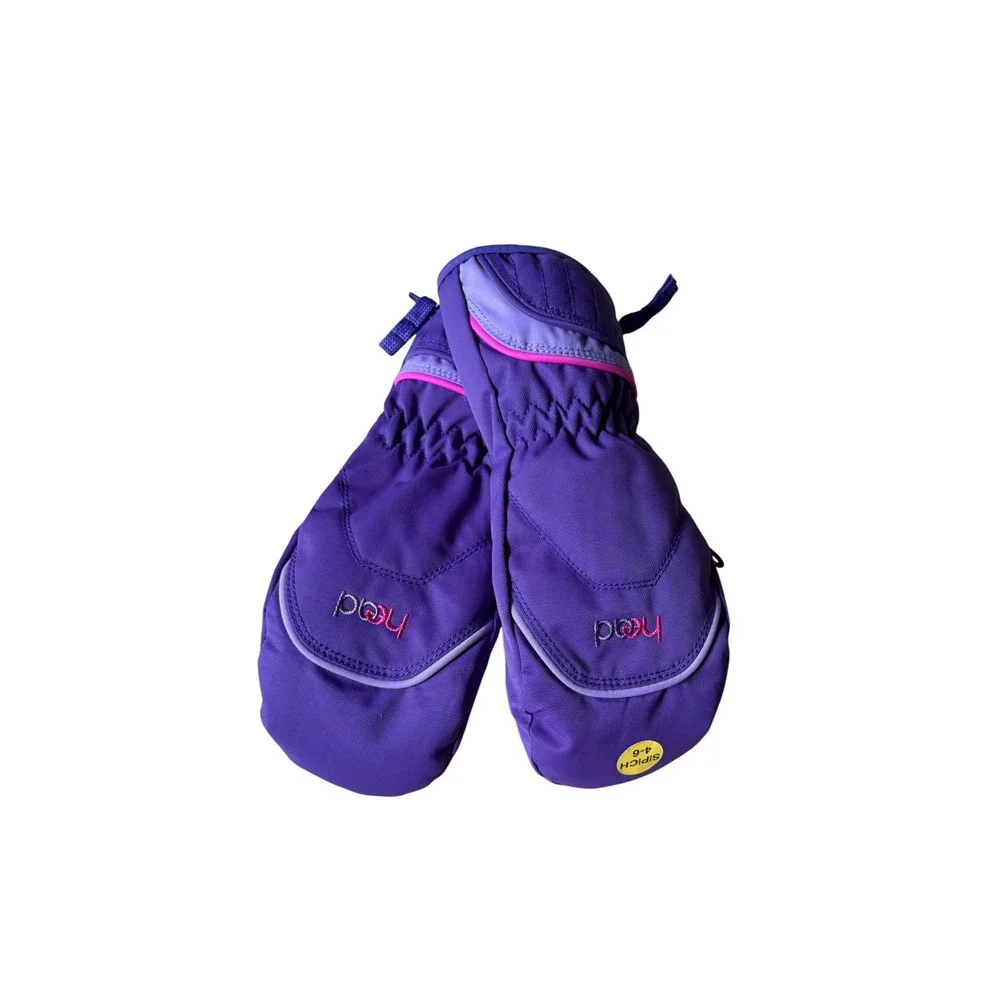 Head Winter Mittens Women NEW Insulation Purple Small